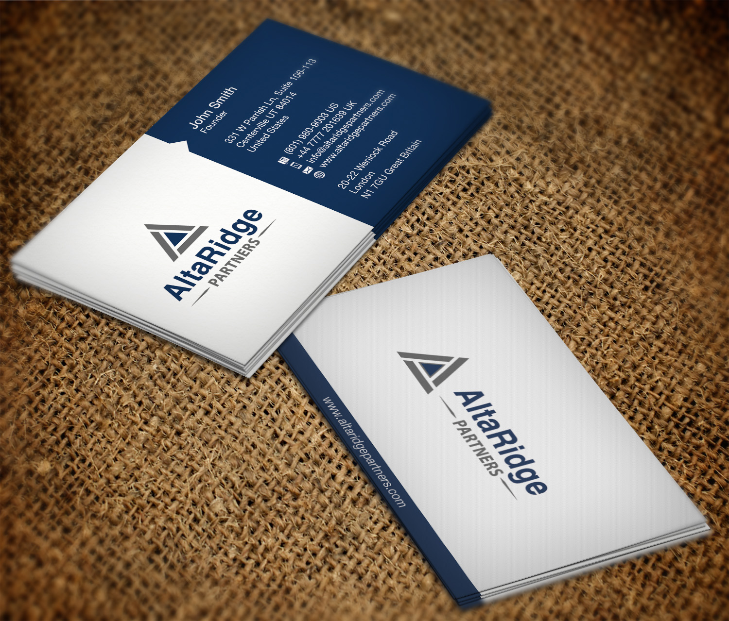 Business Card Design by WebixBD for AltaRidge Partners | Design #10051965