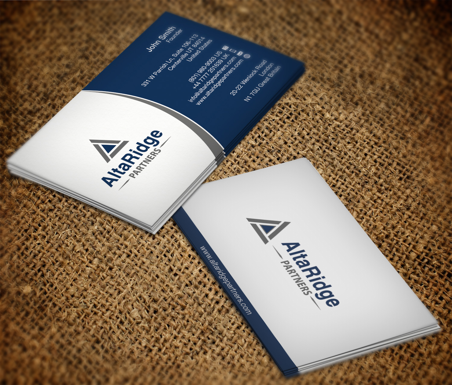 Business Card Design by WebixBD for AltaRidge Partners | Design #10052190