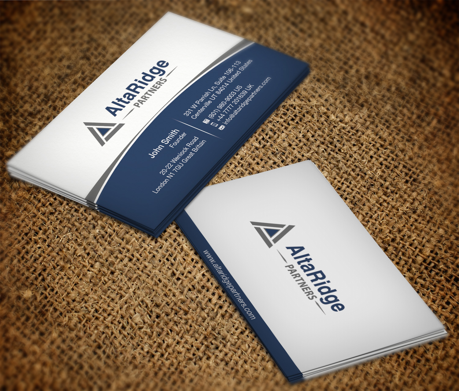 Business Card Design by WebixBD for AltaRidge Partners | Design #10052423