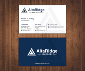 Design de Carte de Visite par Stylez Designz pour AltaRidge Partners | Design : #10190722