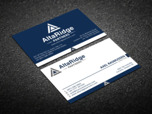 Business Card Design by Verified artistry (Design garden) for AltaRidge Partners | Design: #10012615