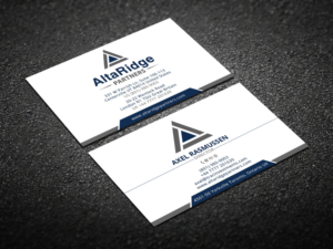 Business Card Design by Verified artistry (Design garden) for AltaRidge Partners | Design: #10012629