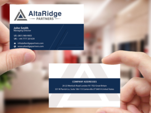 Business Card Design by Creations Box 2015 for AltaRidge Partners | Design: #10081534