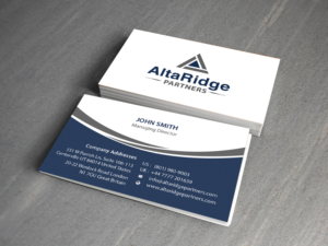 Business Card Design by Creations Box 2015 for AltaRidge Partners | Design: #10081538
