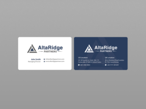 Business Card Design by Creations Box 2015 for AltaRidge Partners | Design: #10289134