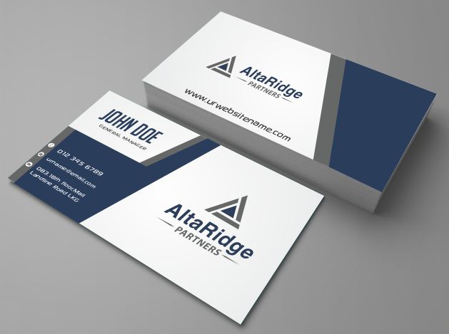 Business Card Design by S.M.T.M for AltaRidge Partners | Design #10160086