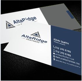 Business Card Design by S.M.T.M for AltaRidge Partners | Design #10160087