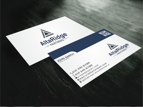 Business Card Design by S.M.T.M for AltaRidge Partners | Design #10160089