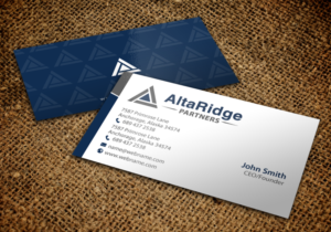 Design de Carte de Visite par chandrayaan.creative pour AltaRidge Partners | Design : #10014201