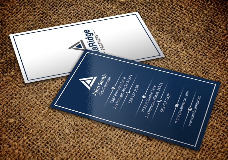 Diseño de Tarjeta de Presentación por chandrayaan.creative para AltaRidge Partners | Diseño #10014202