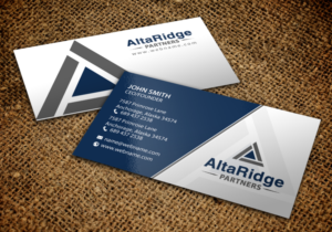 Design de Carte de Visite par chandrayaan.creative pour AltaRidge Partners | Design : #10014218