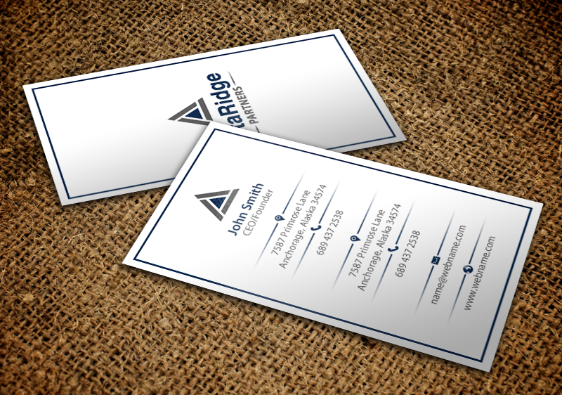 Business Card Design by chandrayaan.creative for AltaRidge Partners | Design #10093559