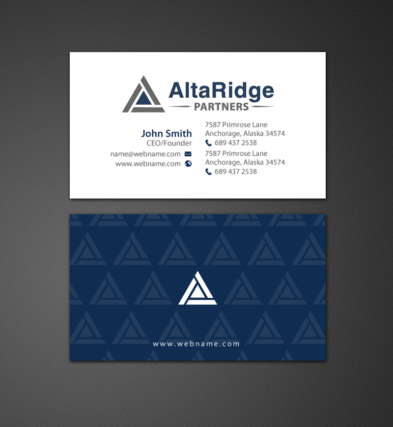 Visitenkarten-Design von chandrayaan.creative für AltaRidge Partners | Design #10093590