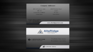 Business Card Design by tanja.dudka for AltaRidge Partners | Design: #10146674