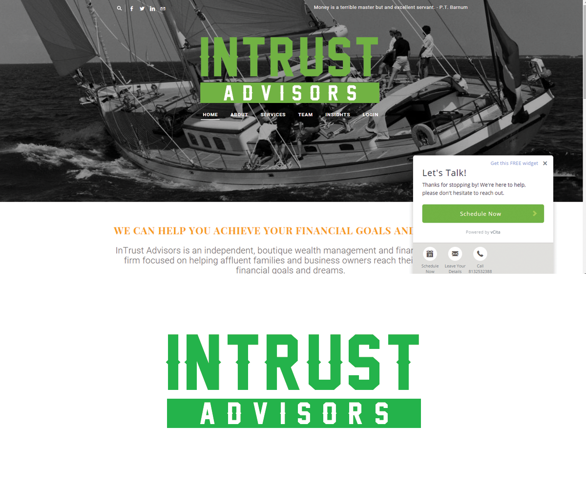 Logo-Design von Navneet Singh für InTrust Advisors, Inc. | Design #10187624