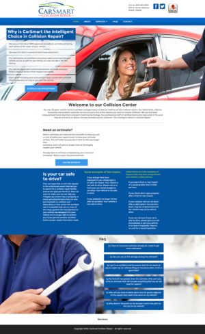 CarSmart Collision Repair Web Site | Web Design by insert name here