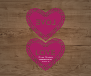 Heart shaped 'original' for a unique Diva | Visitenkarten-Design von R M