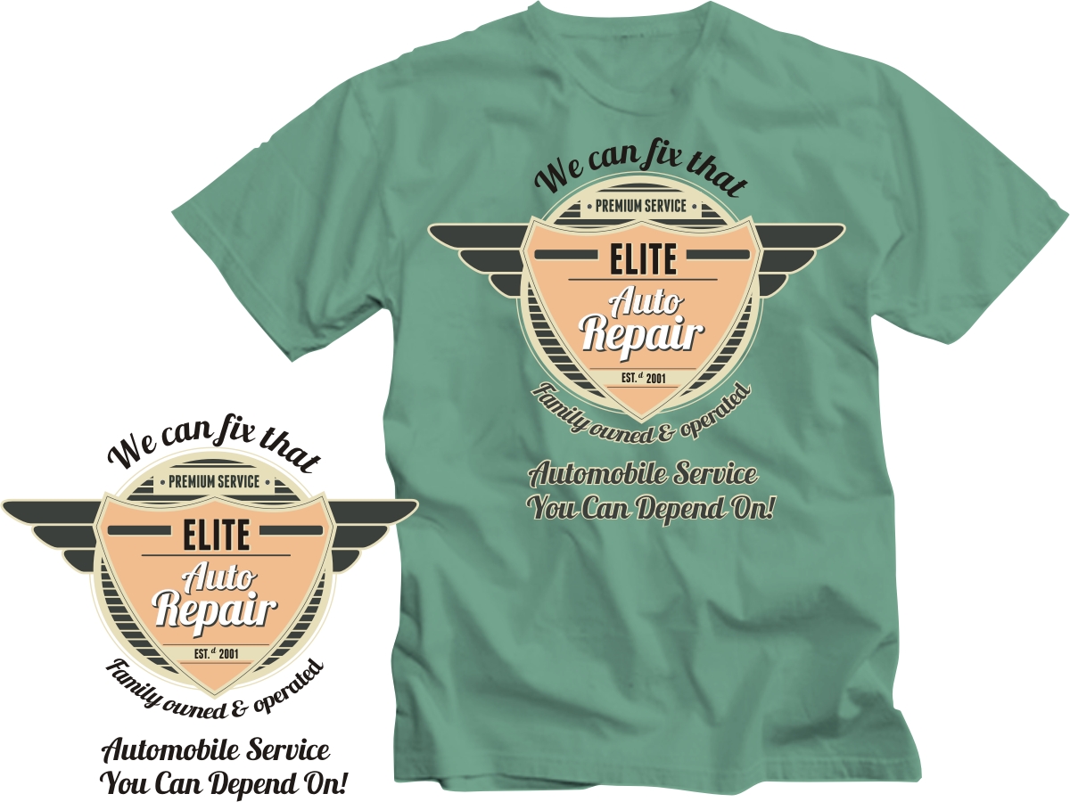 T-shirt Design by Nikola Simonovikj for Elite Auto Repair | Design #2148310