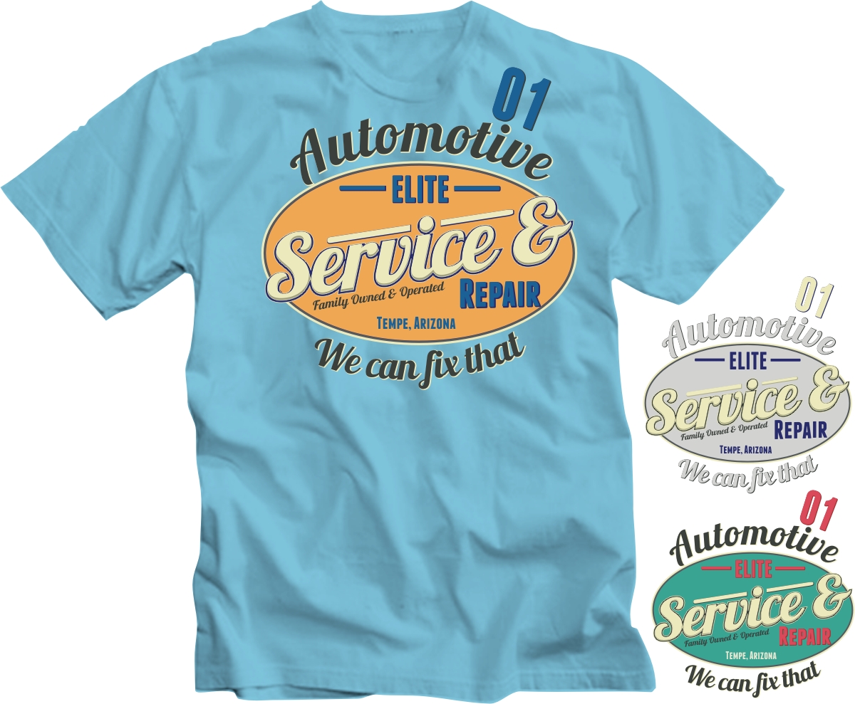 T-shirt Design by Nikola Simonovikj for Elite Auto Repair | Design #2180214