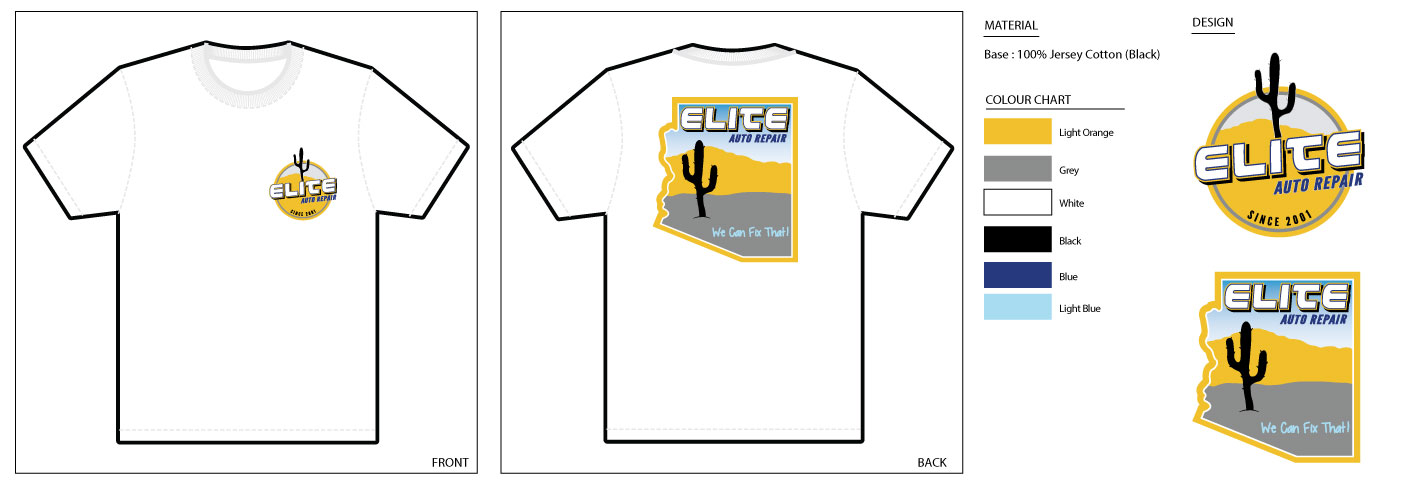 T-shirt Design by Syxfiq for Elite Auto Repair | Design #2212234