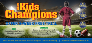 Aussie Kids Flyer - 2 WEEK FREE TRIAL | Flyer Design by Memorylane