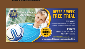 Aussie Kids Flyer - 2 WEEK FREE TRIAL | Flyer Design by meet007