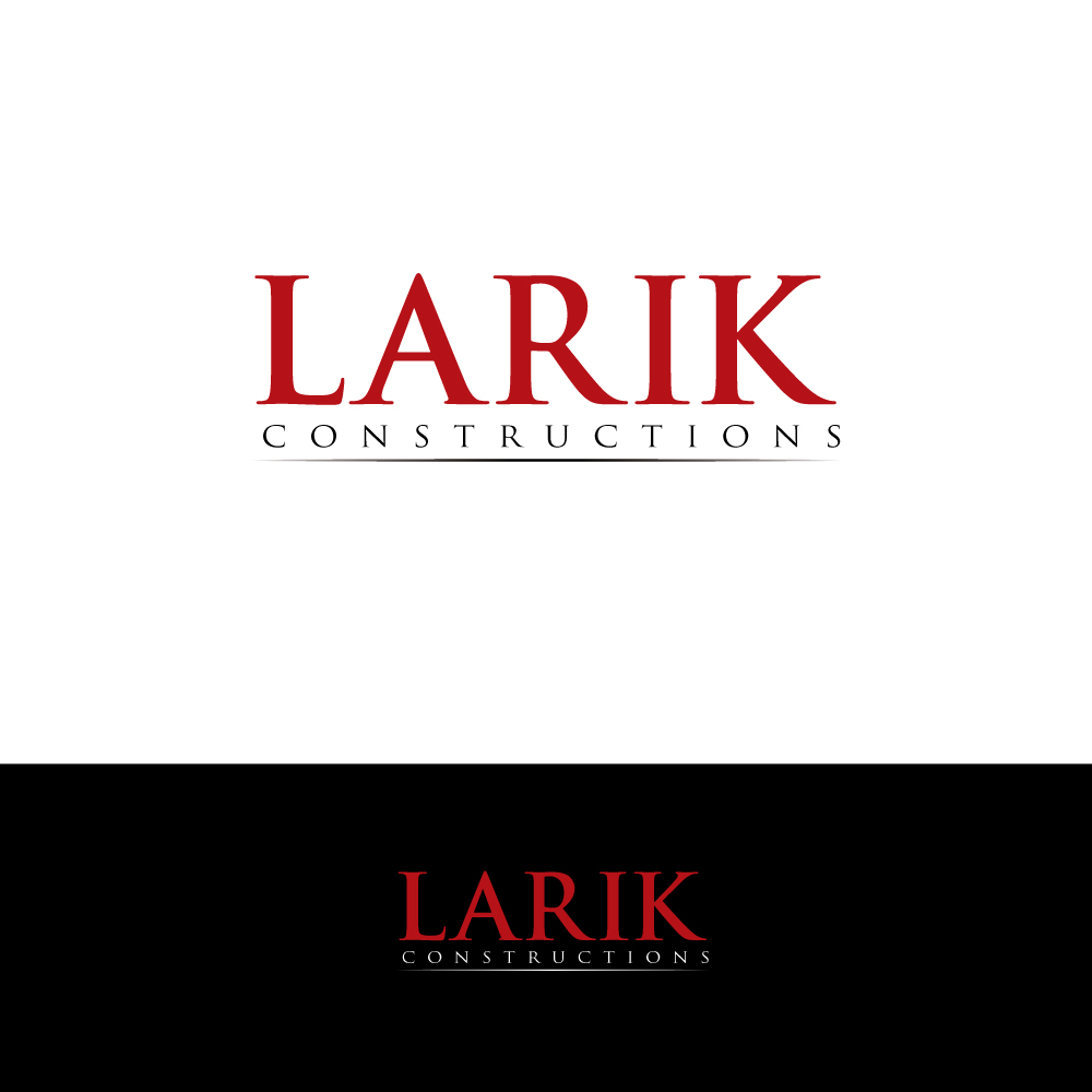 Logo Design by H4R5Z for Larik Constructions | Design #10086234