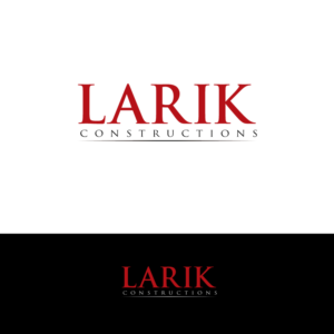 Logo Design by H4R5Z for Larik Constructions | Design: #10086234