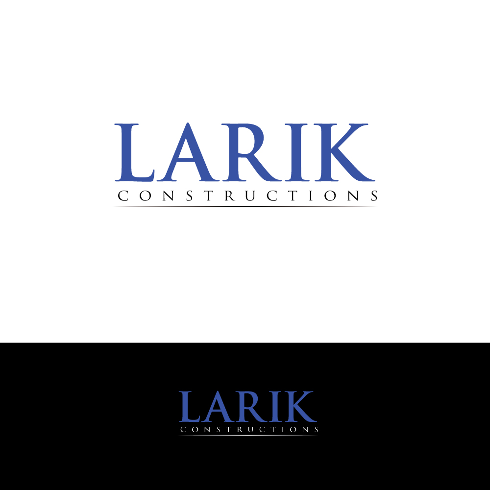 Logo Design by H4R5Z for Larik Constructions | Design #10087984