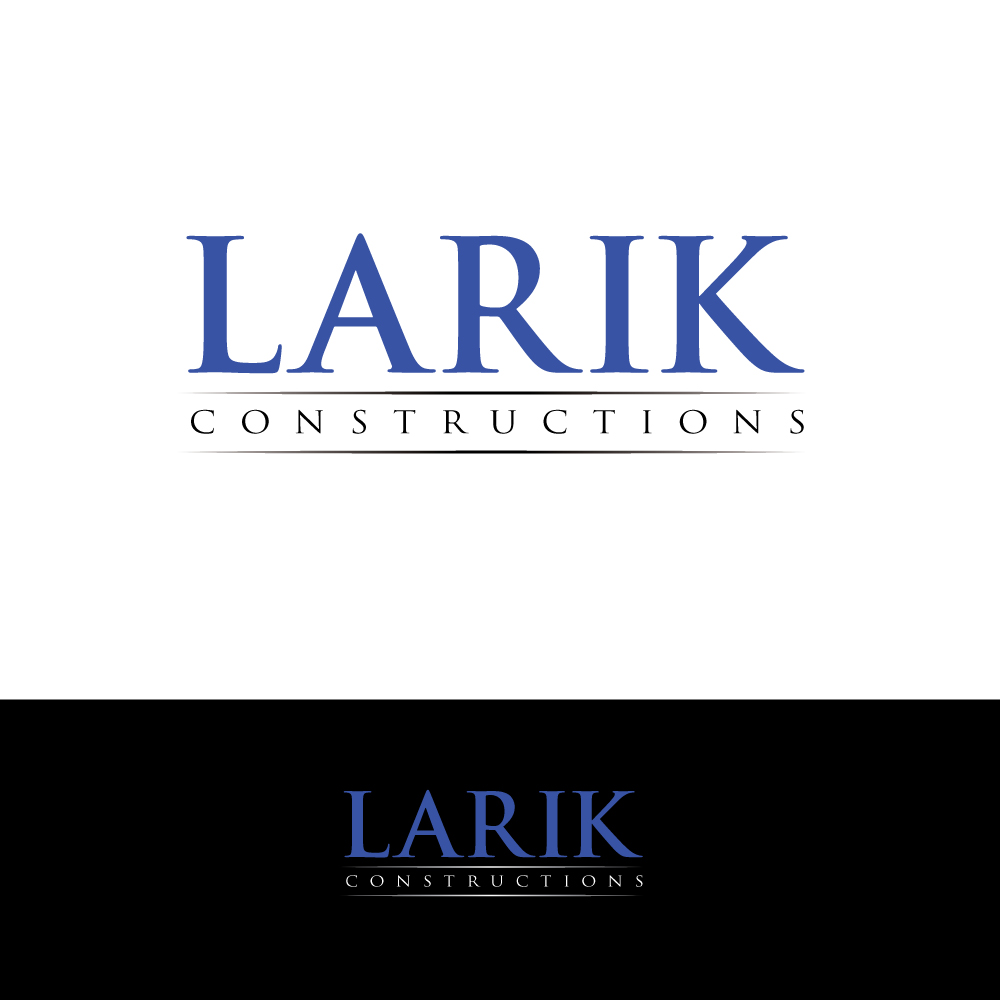 Logo Design by H4R5Z for Larik Constructions | Design #10087985