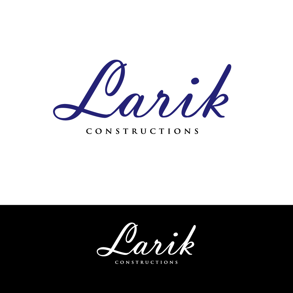 Logo Design by H4R5Z for Larik Constructions | Design #10101207