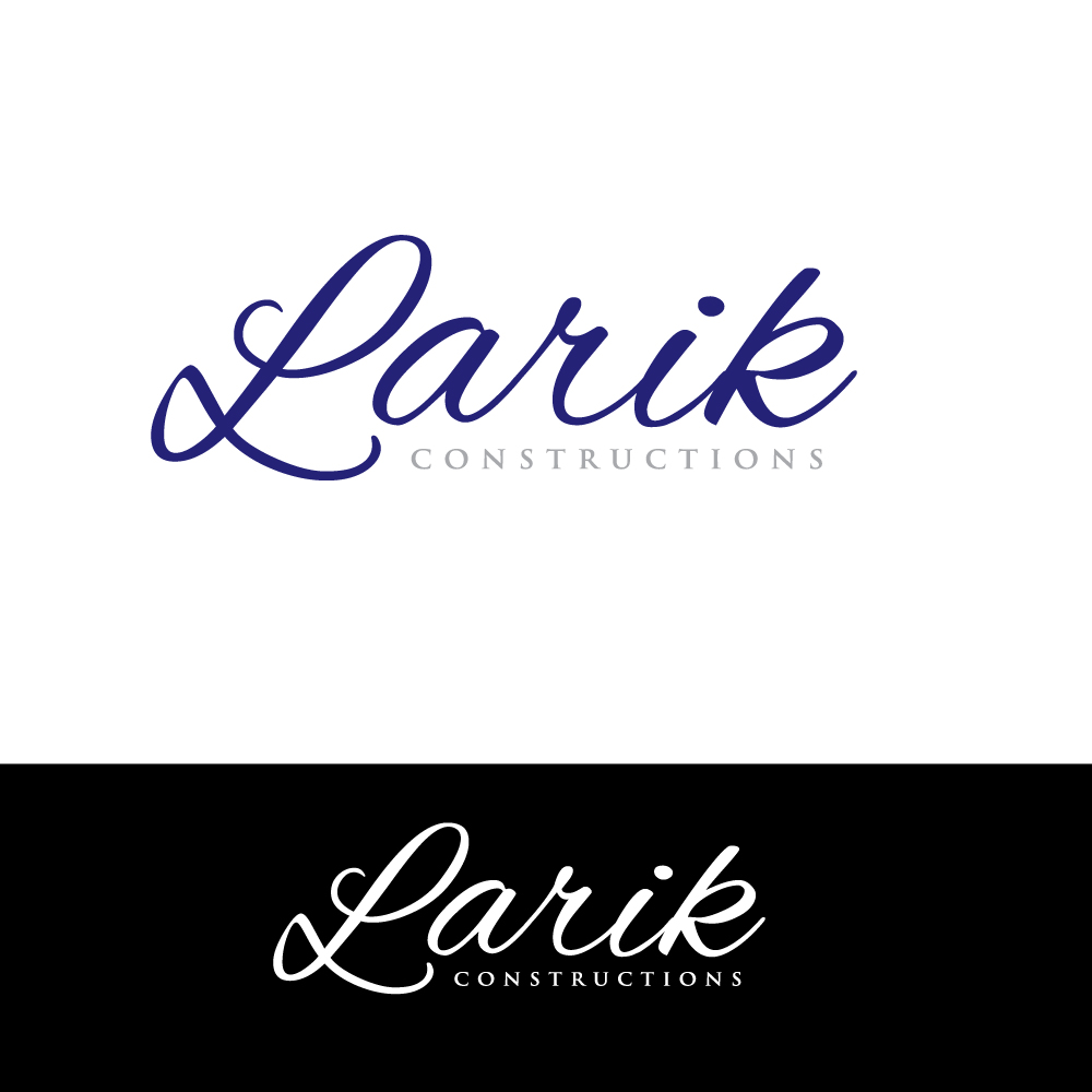 Logo Design by H4R5Z for Larik Constructions | Design #10101295