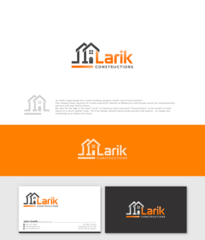 Logo Design by tajammuldesigner for Larik Constructions | Design: #10266415