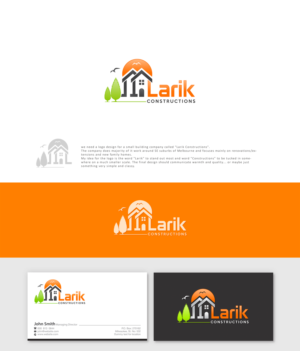 Logo Design by tajammuldesigner for Larik Constructions | Design: #10284361