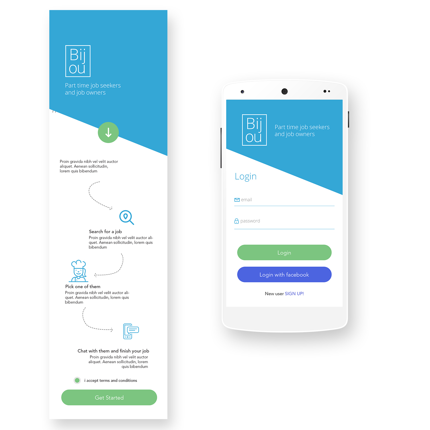 App Design by fueldesignyard for Bijou | Design #10047682