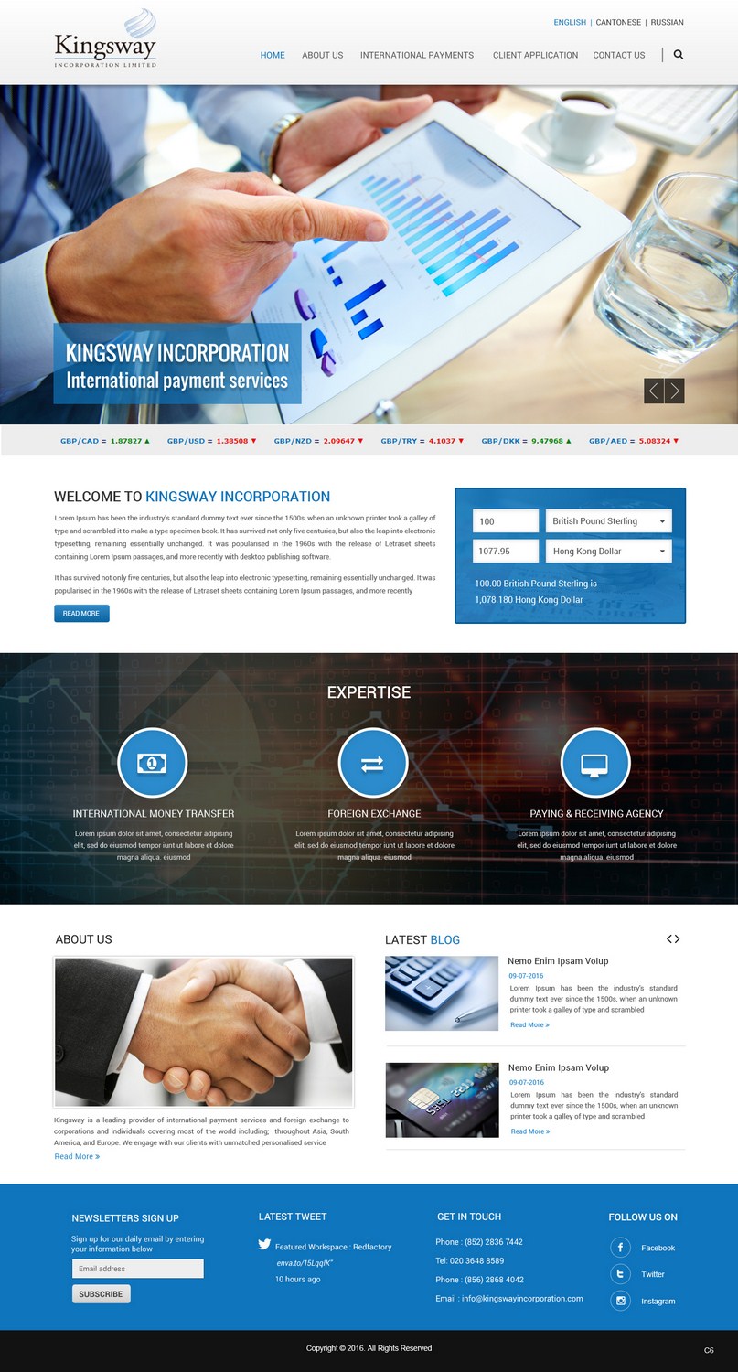 Web Design by pb for Oriental & Occidental, S.L.  | Design #10078538