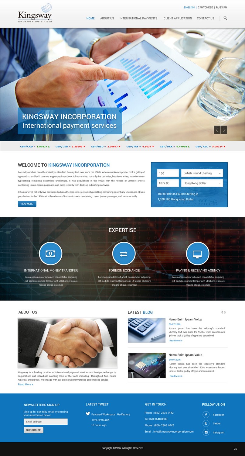 Web Design by pb for Oriental & Occidental, S.L.  | Design #10103708
