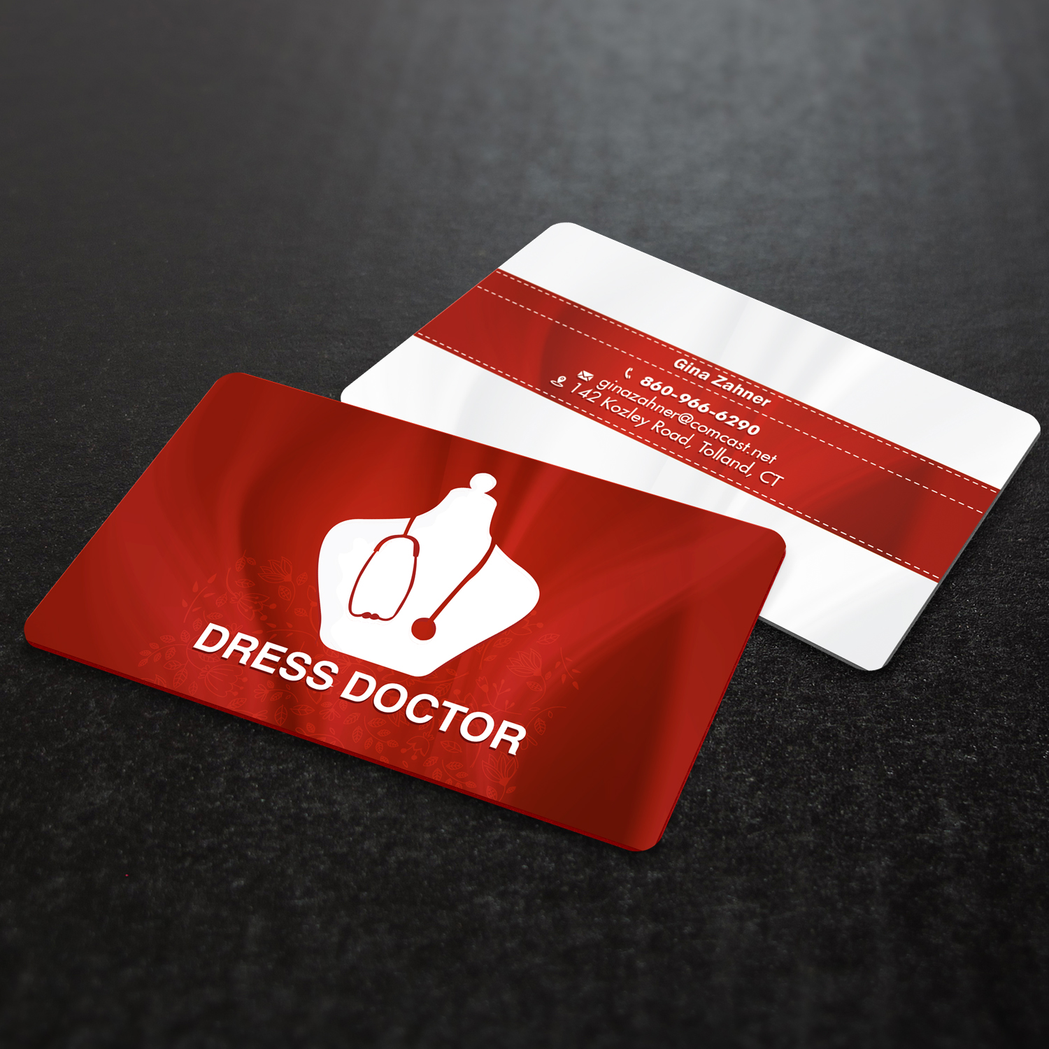 Business Card Design by Souvik Roy (Alex Pro) for Dress Doctor | Design #10035591