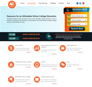 Create Homepage Header & Search Box for Education Website  | Graphic Design by Sbss