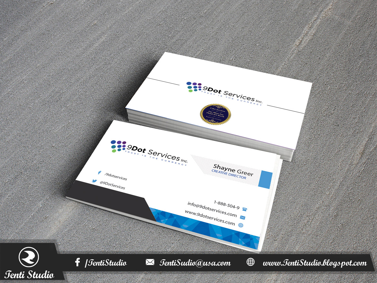 Business Card Design by Tenti Studio for this project | Design #10045802