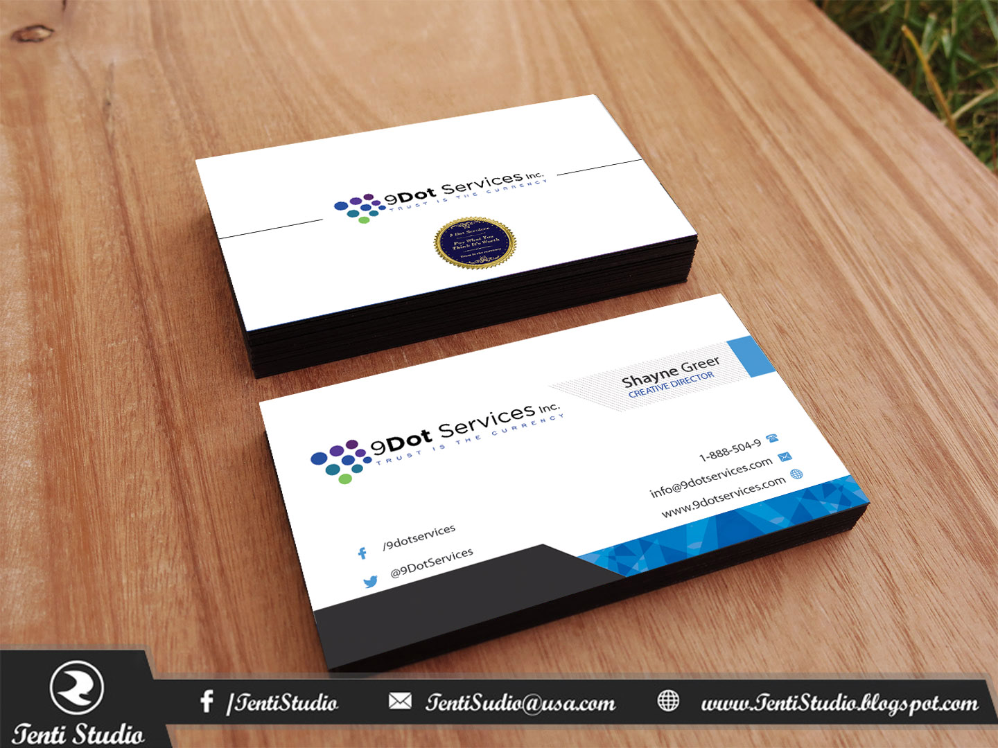 Business Card Design by Tenti Studio for this project | Design #10045806