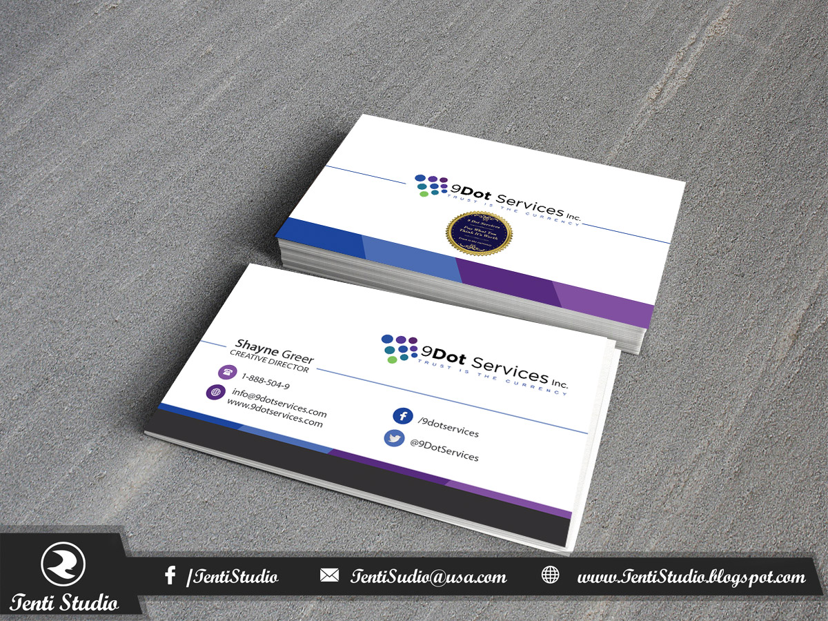 Business Card Design by Tenti Studio for this project | Design #10045809