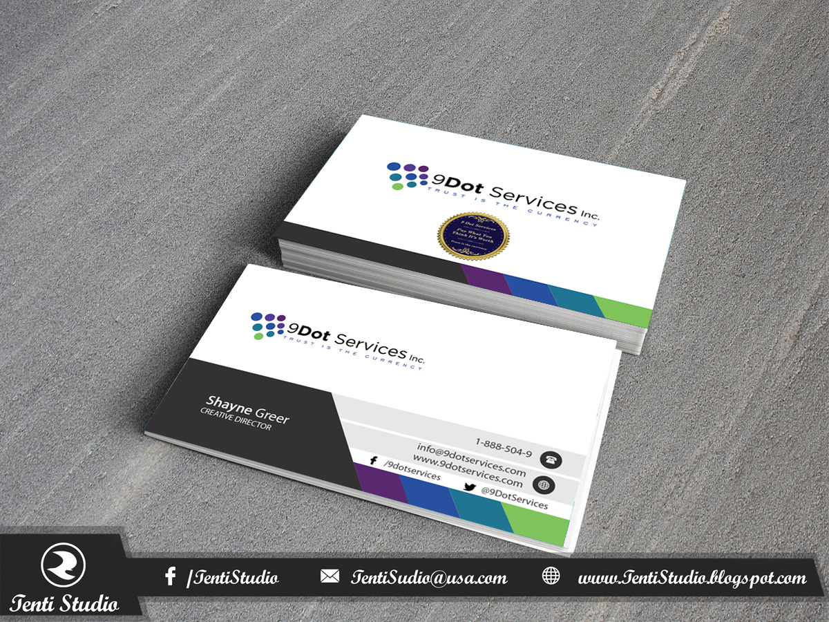 Business Card Design by Tenti Studio for this project | Design #10071000