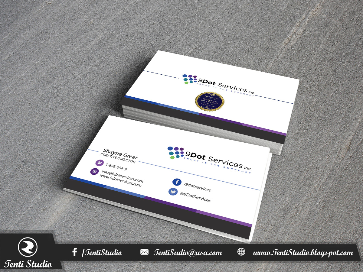 Business Card Design by Tenti Studio for this project | Design #10071508