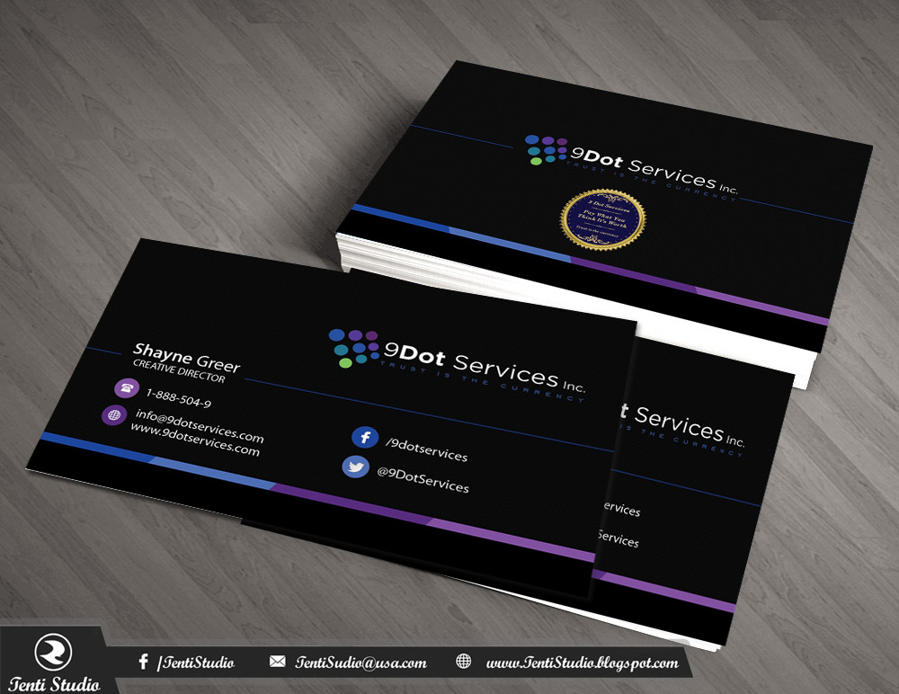 Business Card Design by Tenti Studio for this project | Design #10087788
