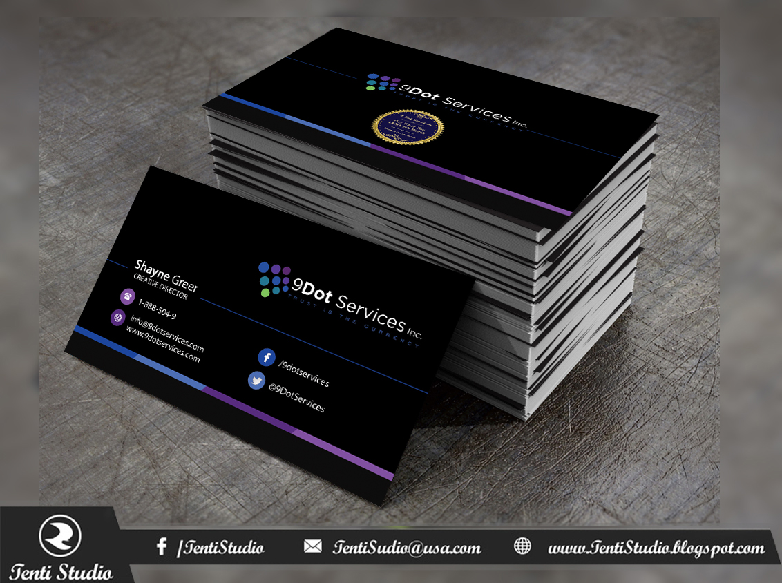 Business Card Design by Tenti Studio for this project | Design #10087835