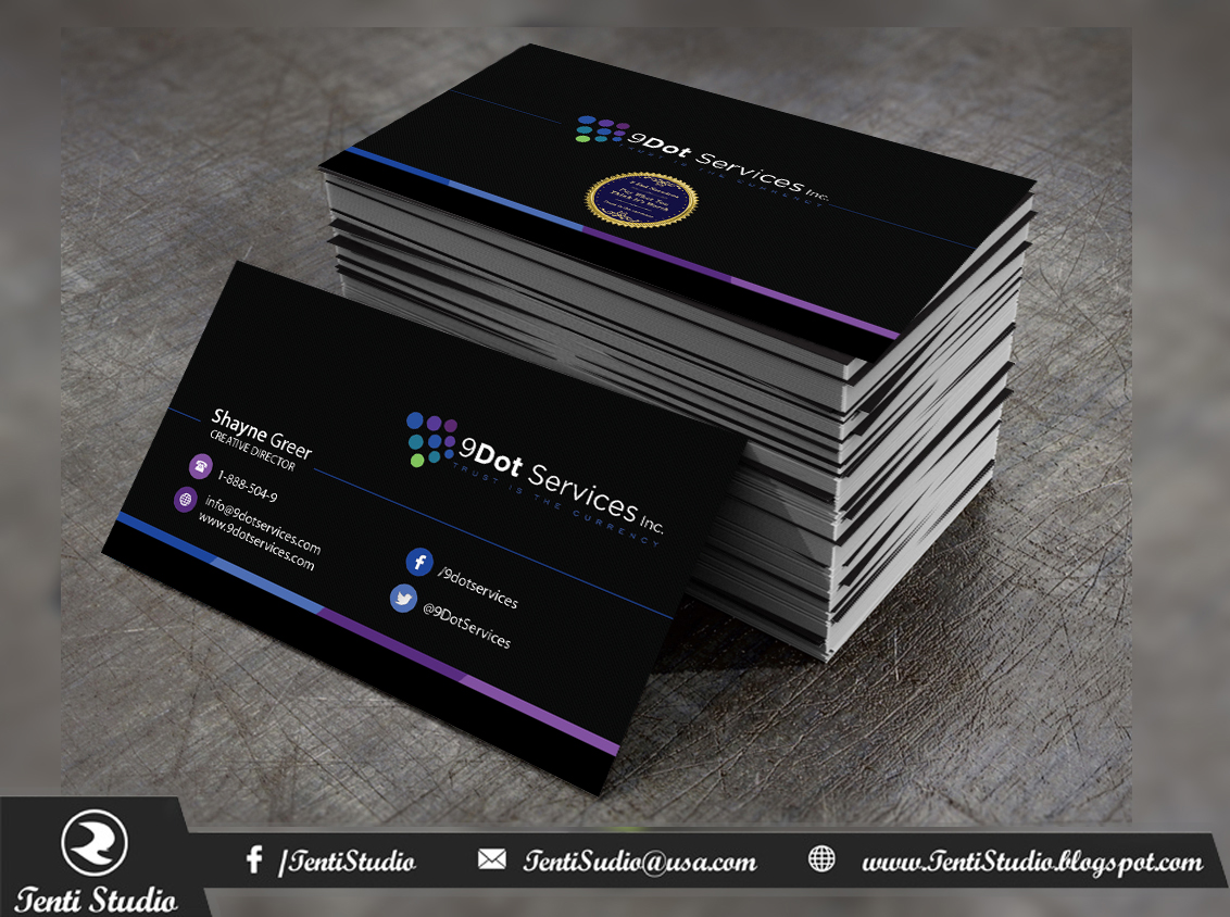 Business Card Design by Tenti Studio for this project | Design #10087836