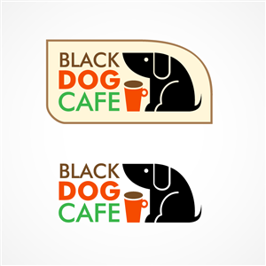 Logo Design by Irina Makedonska for Black Dog Cafe | Design: #2153179