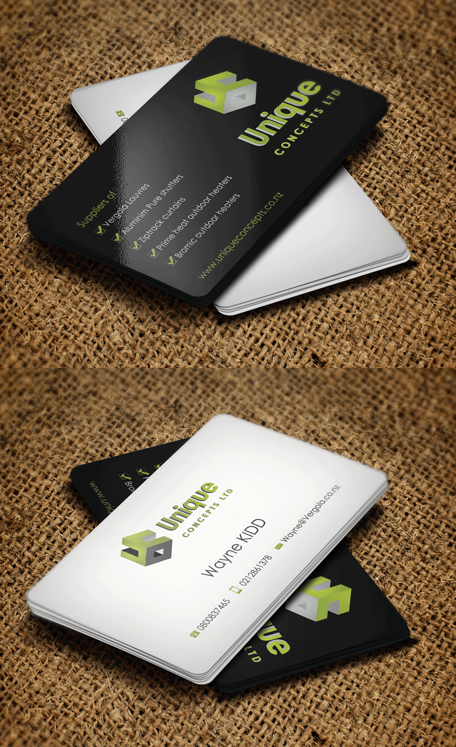 Business Card Design by Riz' for Unique Concepts ltd | Design: #10195200