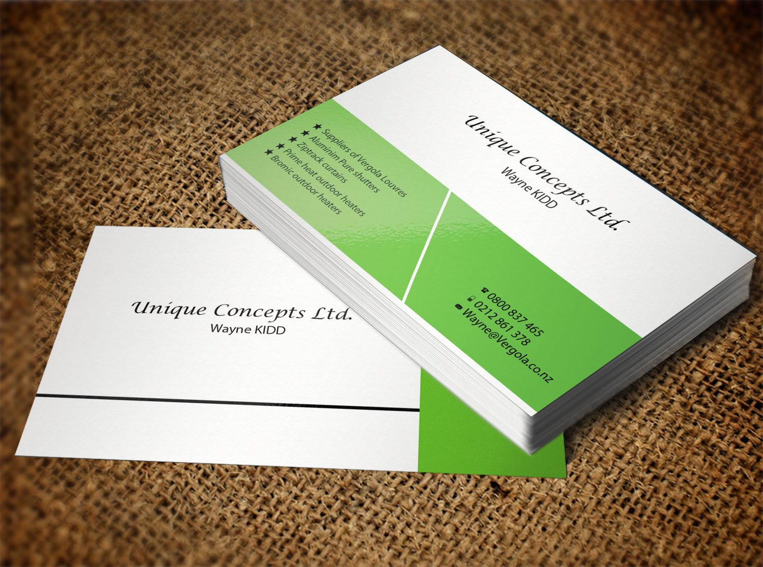 Business Card Design by Lanka Ama for Unique Concepts ltd | Design #10051470